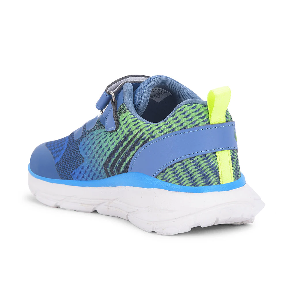 Leap7x Blue Sports Non Lacing Walking Shoes For Kids KIMSER-E By Liberty - Image 5