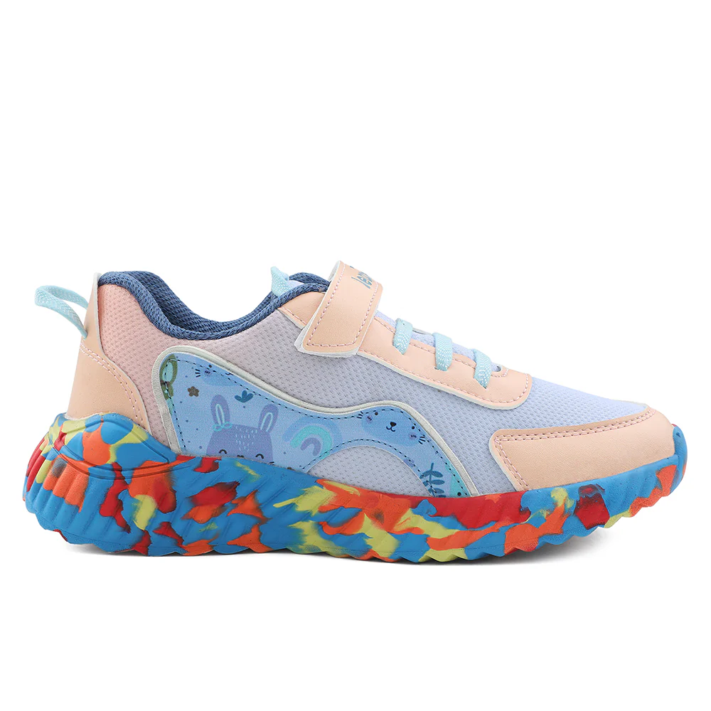 Leap7x Blue Sports Walking Shoes For Kids NITKID-11 By Liberty - Image 2