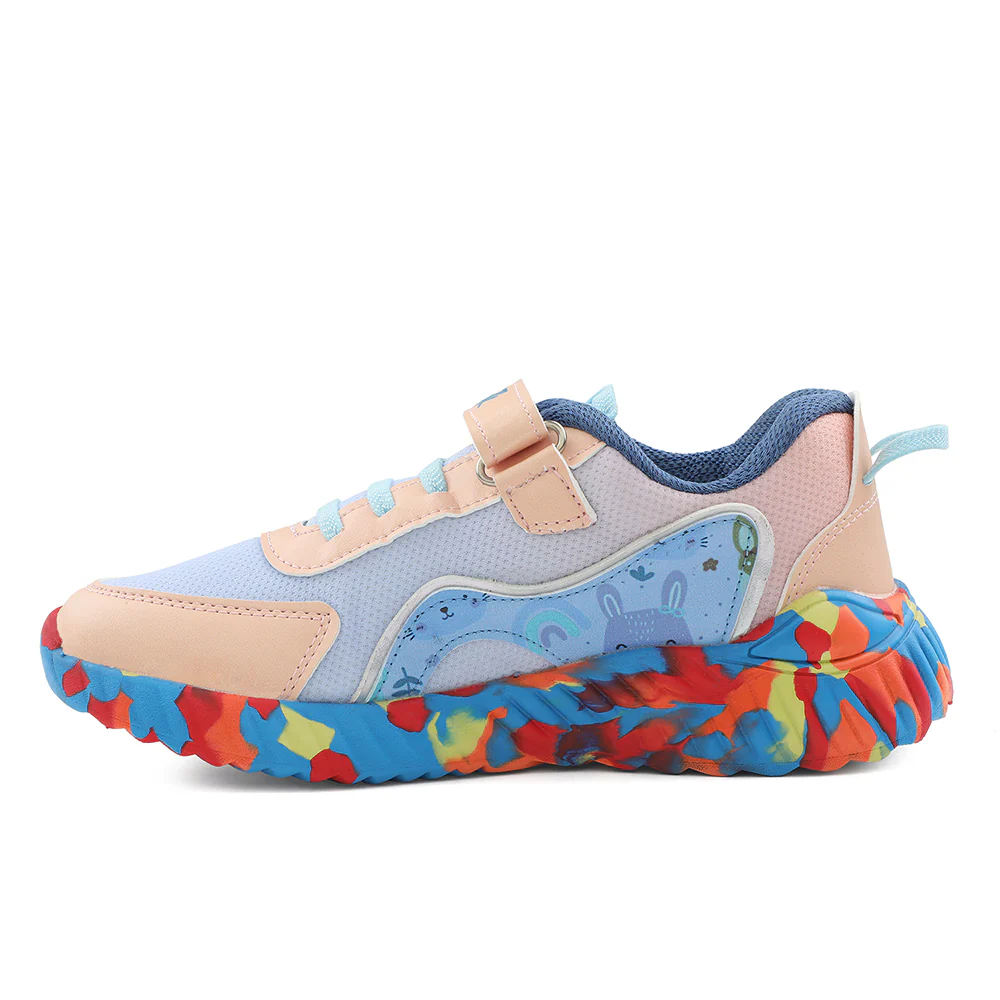 Leap7x Blue Sports Walking Shoes For Kids NITKID-11 By Liberty - Image 3