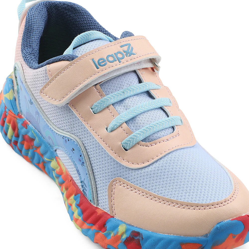 Leap7x Blue Sports Walking Shoes For Kids NITKID-11 By Liberty - Image 5