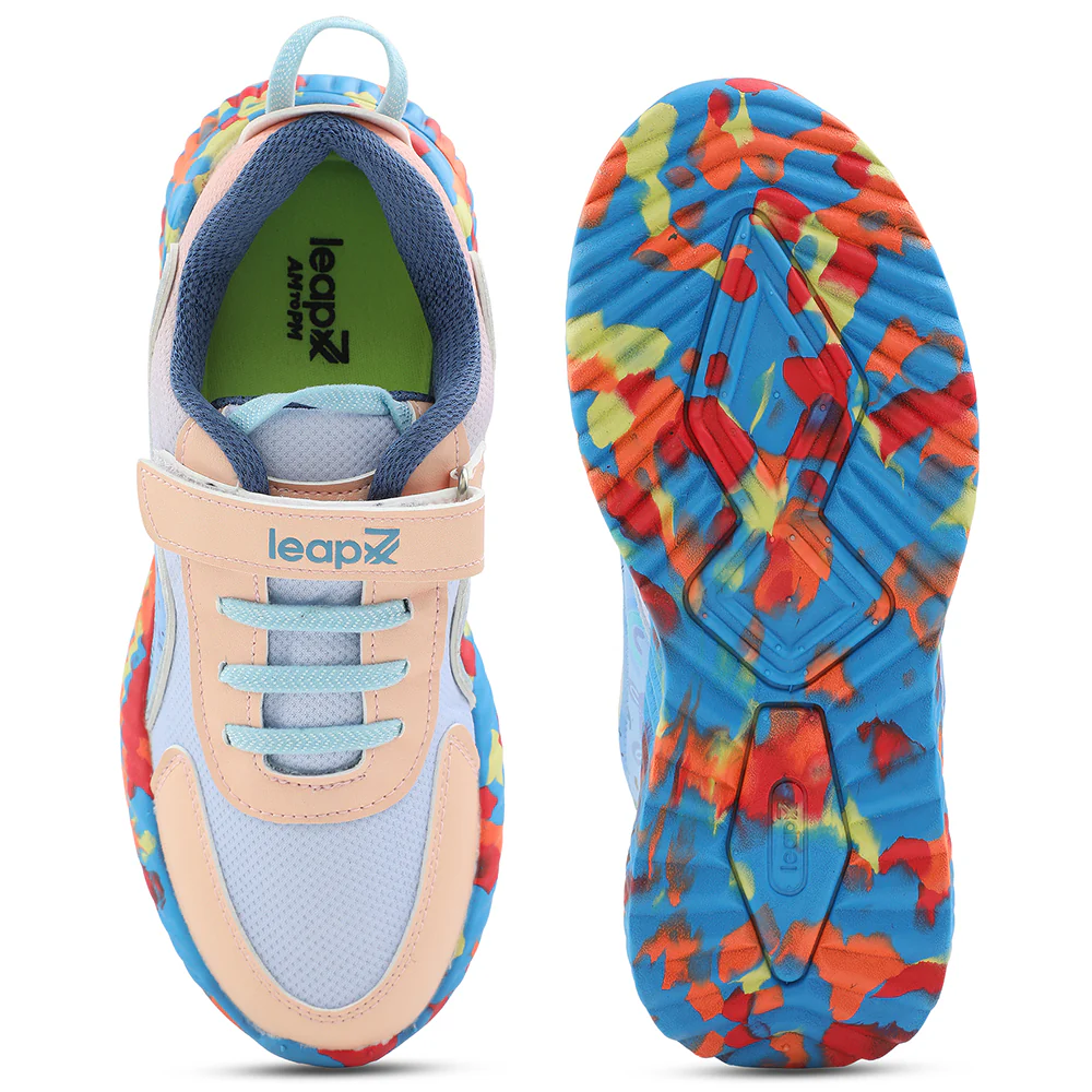 Leap7x Blue Sports Walking Shoes For Kids NITKID-11 By Liberty - Image 7