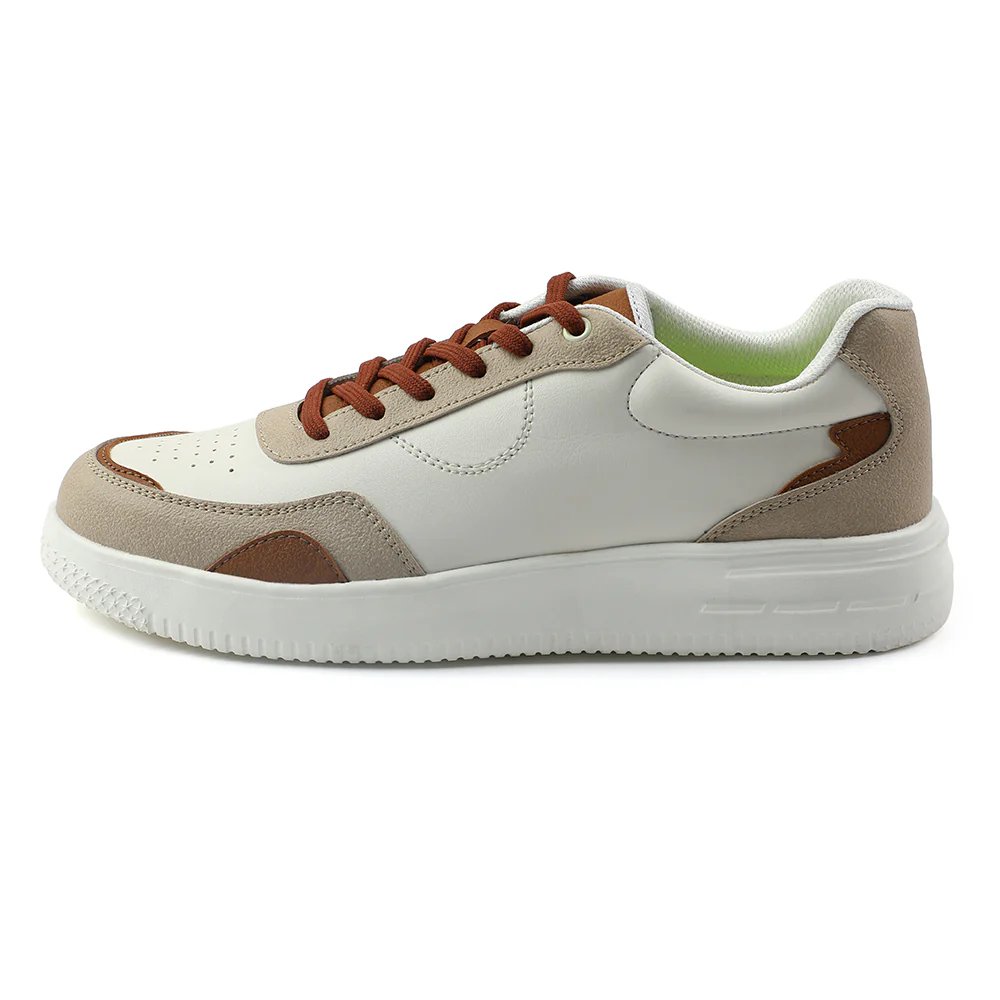 Leap7x Brown Casual Lacing Sneakers For Men AMAZER-3E By Liberty - Image 3