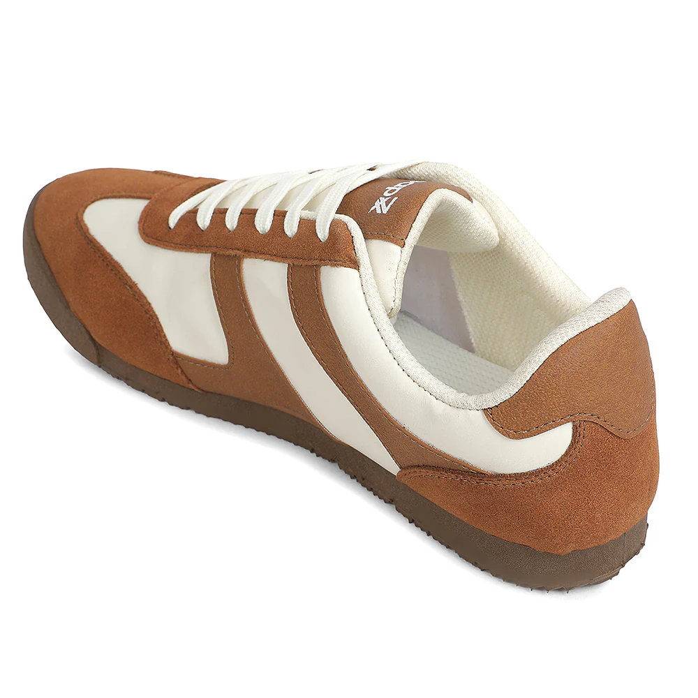Leap7x Brown Casual Lacing Sneakers For Men DECIAN-4E By Liberty - Image 6