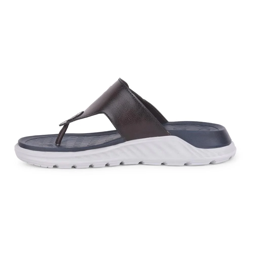 Leap7x Brown Casual Slippers For Men CHARLY-1E By Liberty - Image 3