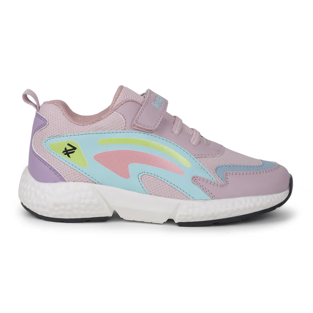 Leap7x Peach Sports Non Lacing Shoes For kids CARRY-07V By Liberty - Image 2