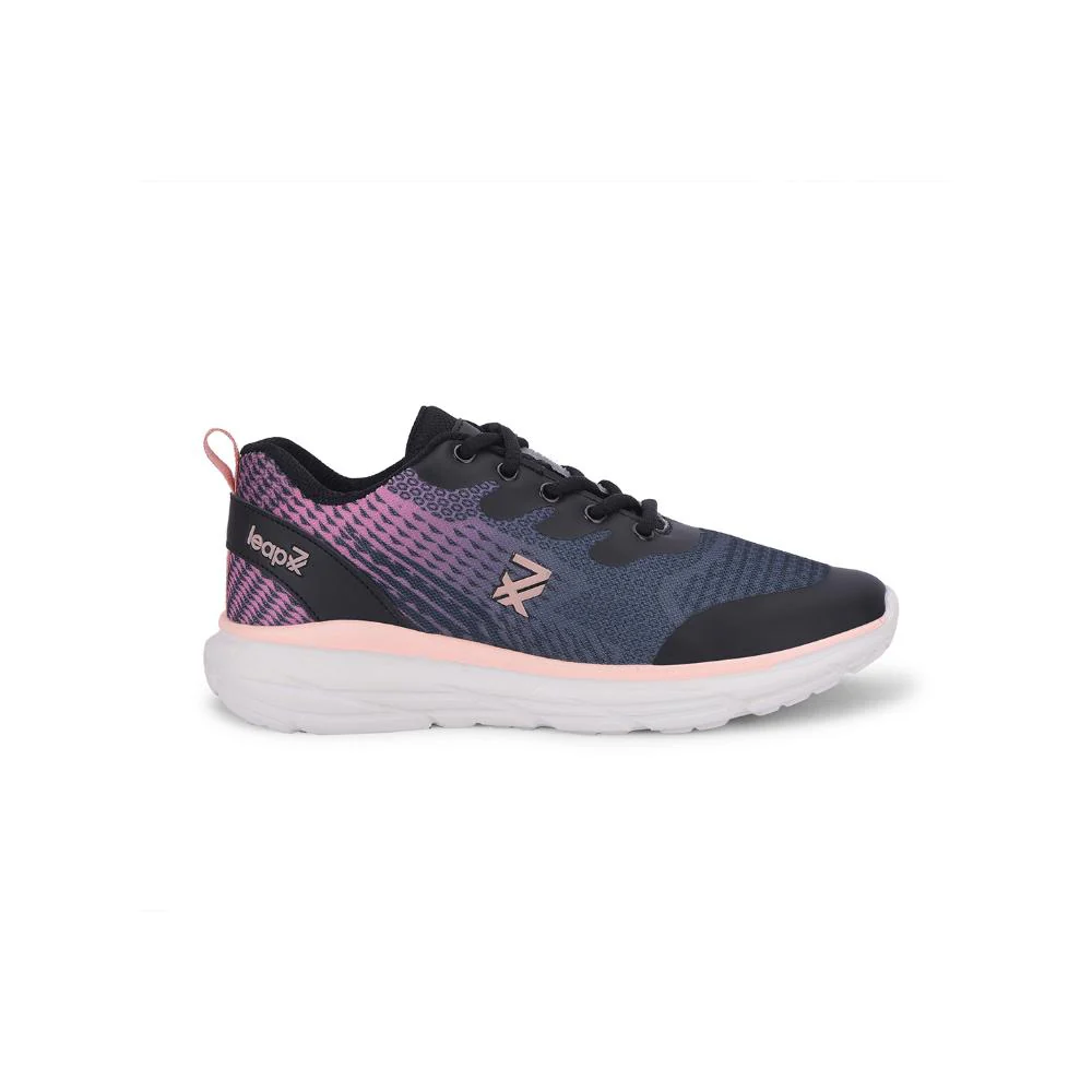 Leap7x By Liberty Kids KIMSER-EL Black Sports Lacing Shoes - Image 2