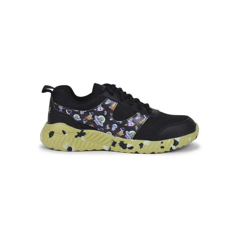 Leap7x By Liberty Kids NITKID-1L Black Sports Lacing Shoes - Image 2