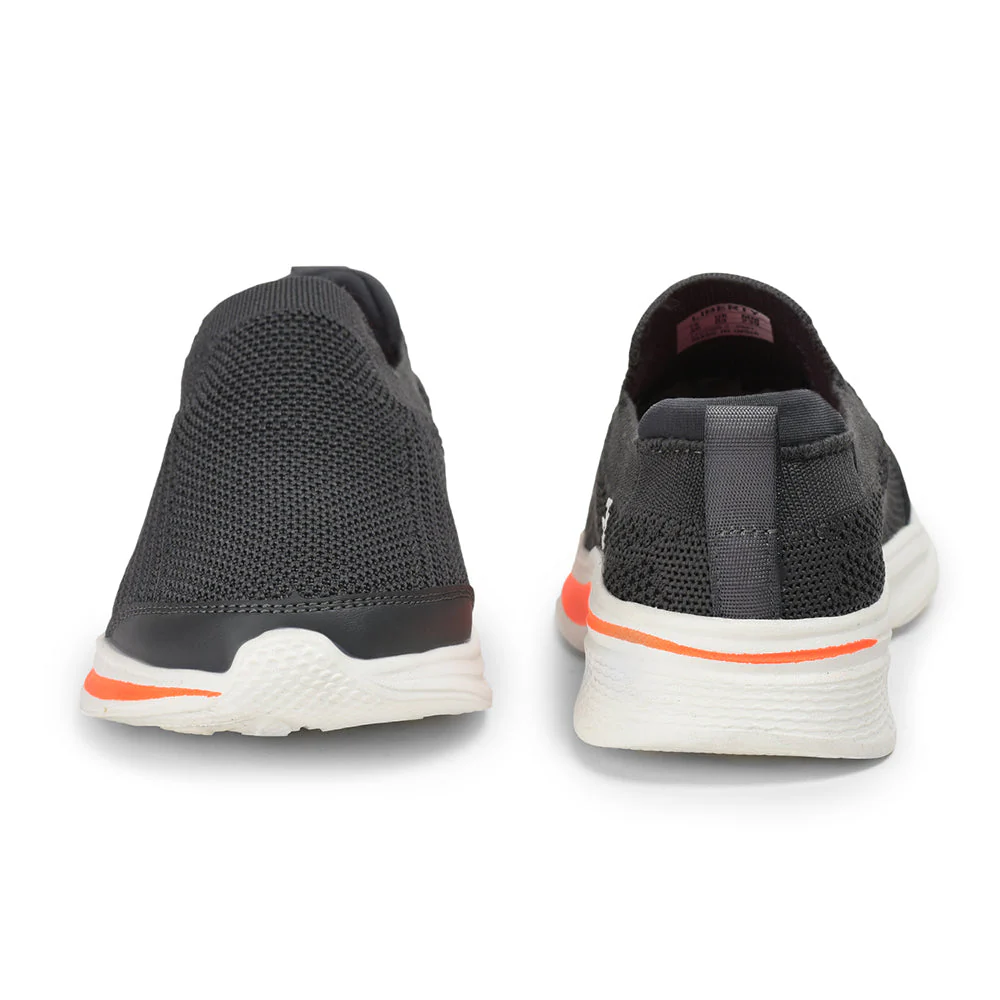 Leap7x By Liberty Ladies ATTITUDE-5 Grey Sports Non Lacing Shoes - Image 5