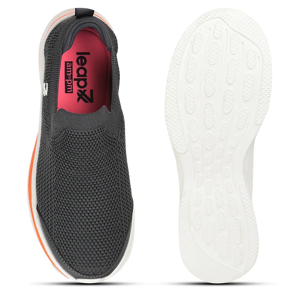 Leap7x By Liberty Ladies ATTITUDE-5 Grey Sports Non Lacing Shoes - Image 6