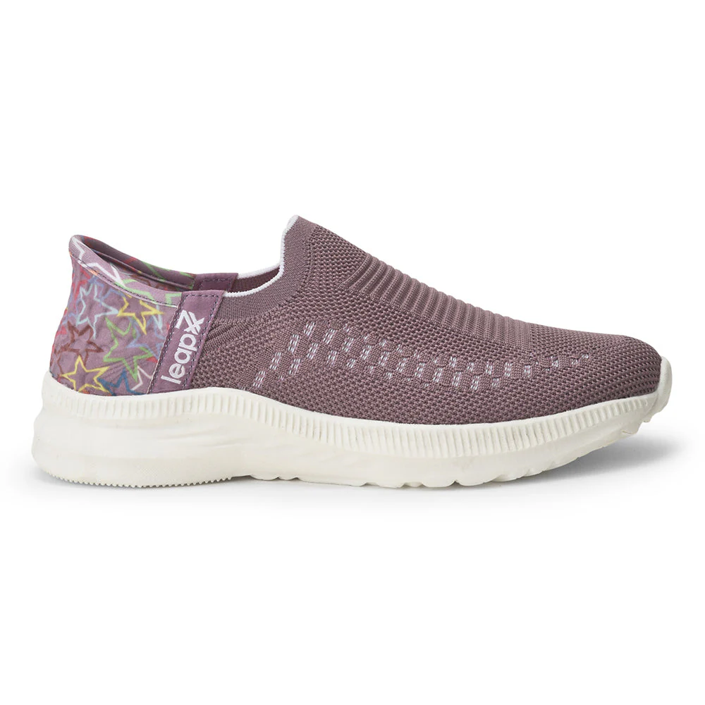 Leap7x Non Lacing Purple Casual Slip on Shoes For Women EAZY By Liberty - Image 2