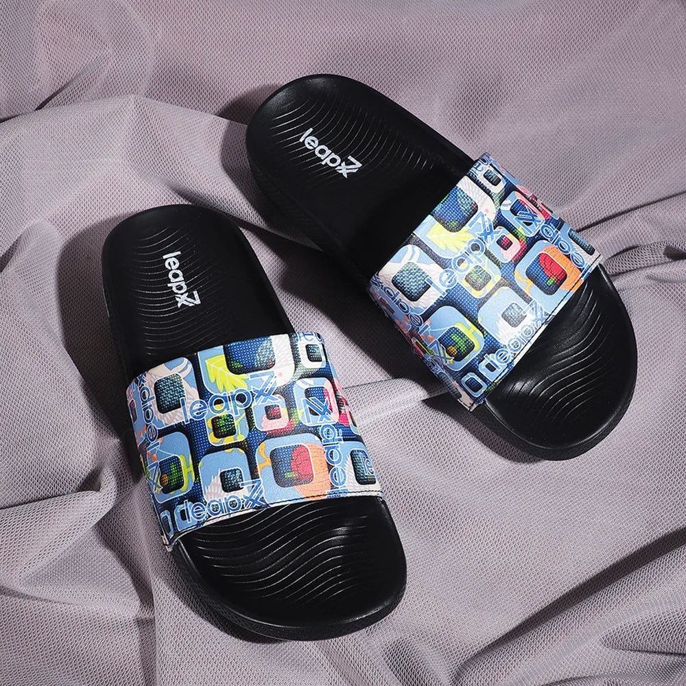 Leap7x Casual Sky Blue Slides For Women NITWALK-1L By Liberty - Image 4