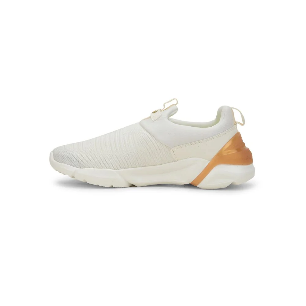 Leap7x Non-Lacing White Casual Slip-on Shoes For Men BRISK-01 By Liberty - Image 3