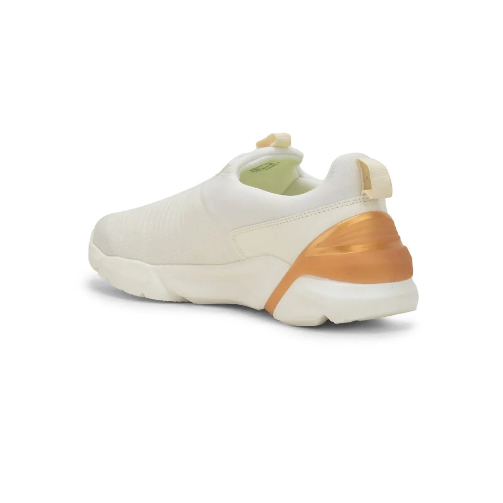 Leap7x Non-Lacing White Casual Slip-on Shoes For Men BRISK-01 By Liberty - Image 4