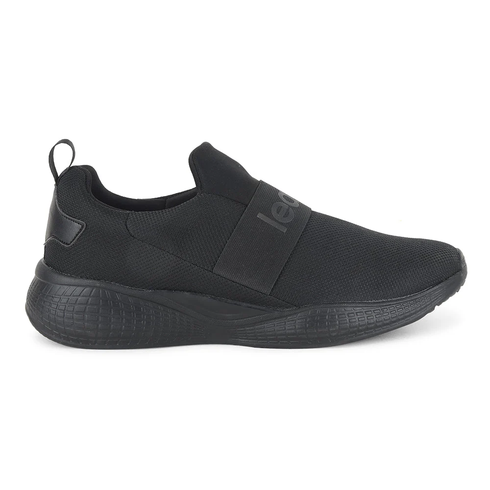 Leap7x by Liberty Men DEECON Black Sports Non Lacing Shoes - Image 2