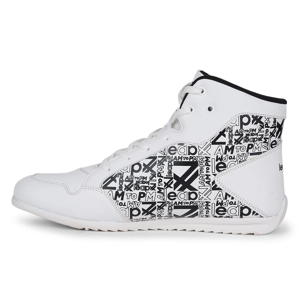 Leap7x Casual White Lacing Sneakers DUCANI-3E By Liberty - Image 3