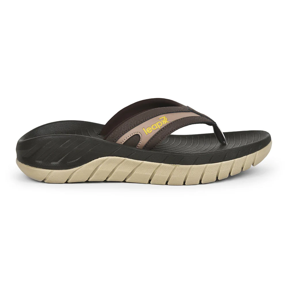 Leap7x By Liberty Men EVERLAST-2 Brown Casual Flip-Flop - Image 2