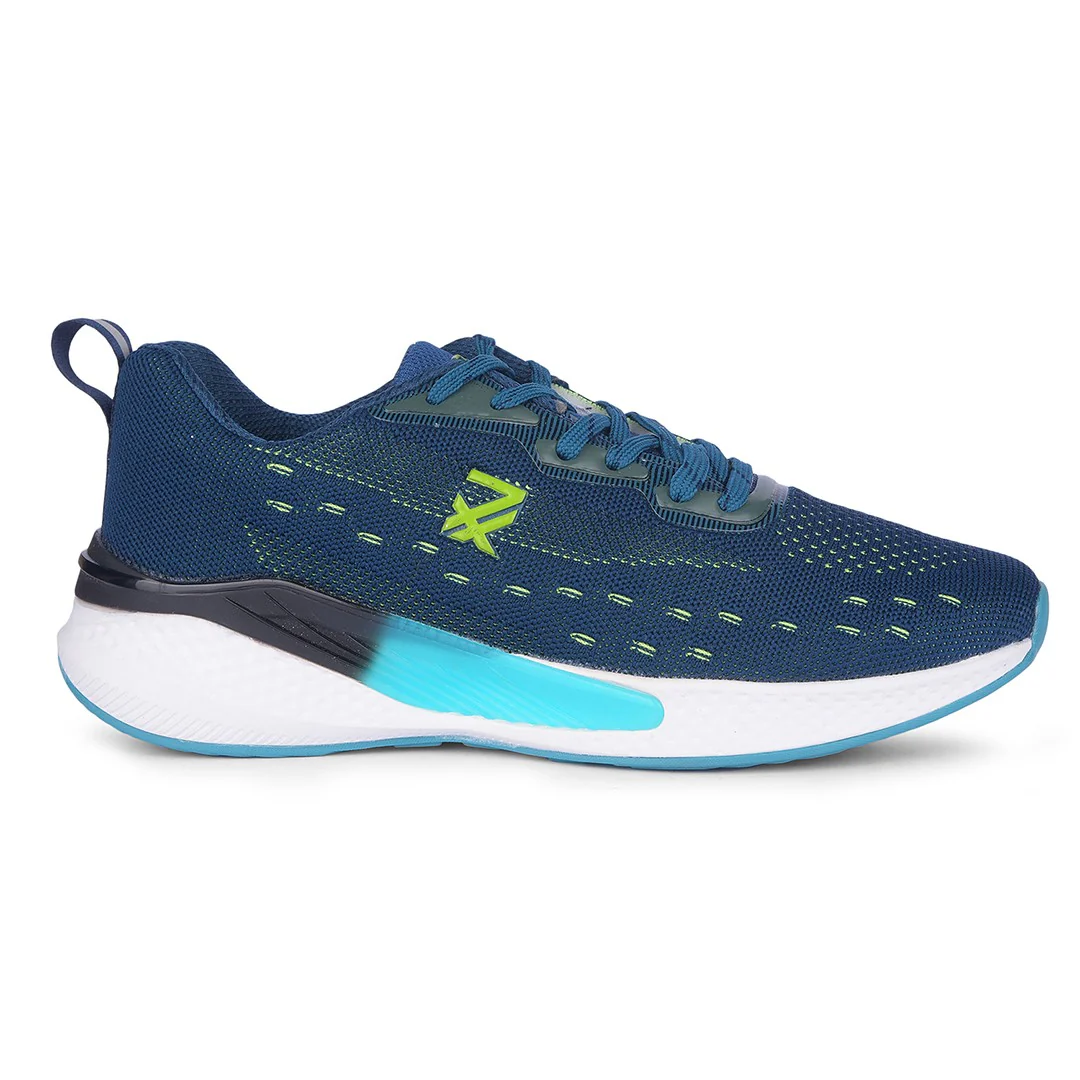 Leap7x By Liberty Men MALINGA Teal Blue Sports Lacing Shoes - Image 2