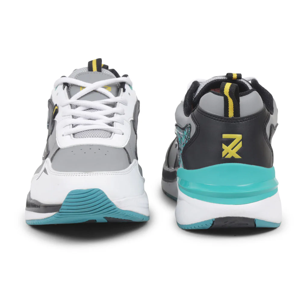 Leap7x By Liberty Men MONTEX-1 Grey Sports Lacing Shoes - Image 5