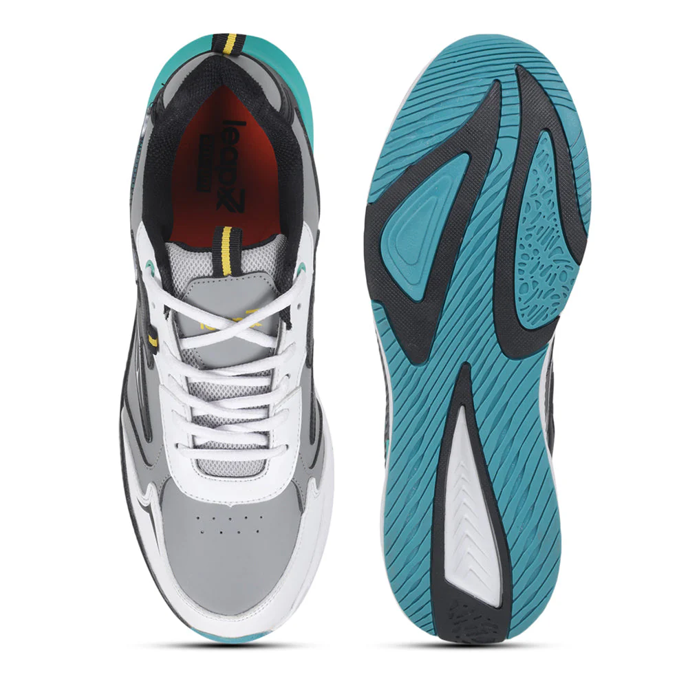 Leap7x By Liberty Men MONTEX-1 Grey Sports Lacing Shoes - Image 6