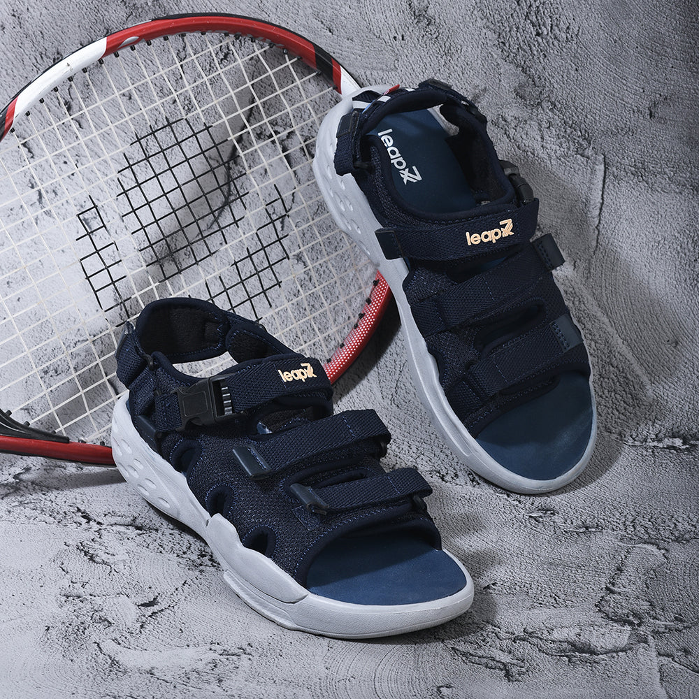 Leap7x By Liberty Men PEDRO-M Navy Blue Sporty Casual Sandal - Image 4