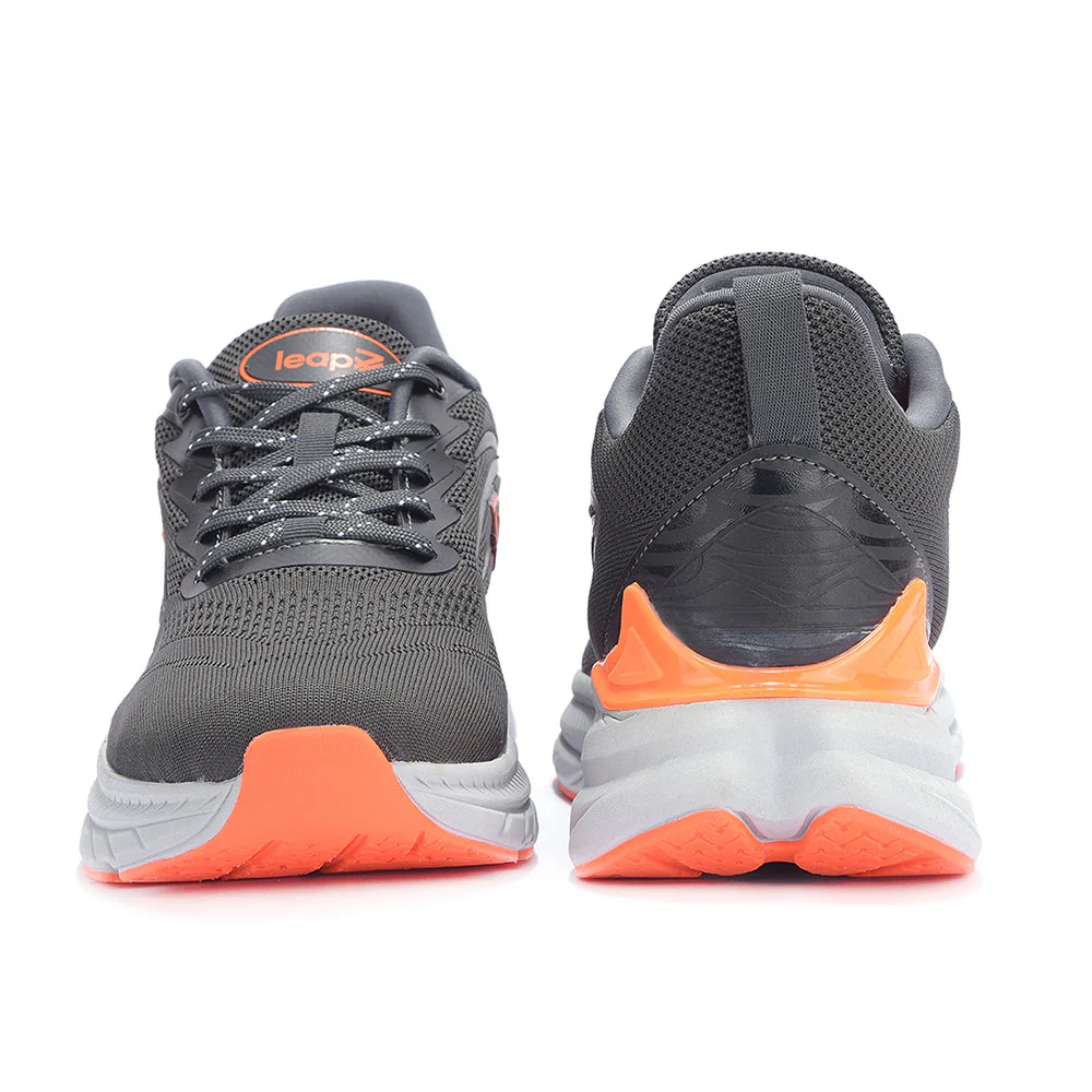 Leap7x By Liberty Men RW-02 D.Grey Sports Lacing Shoes - Image 5
