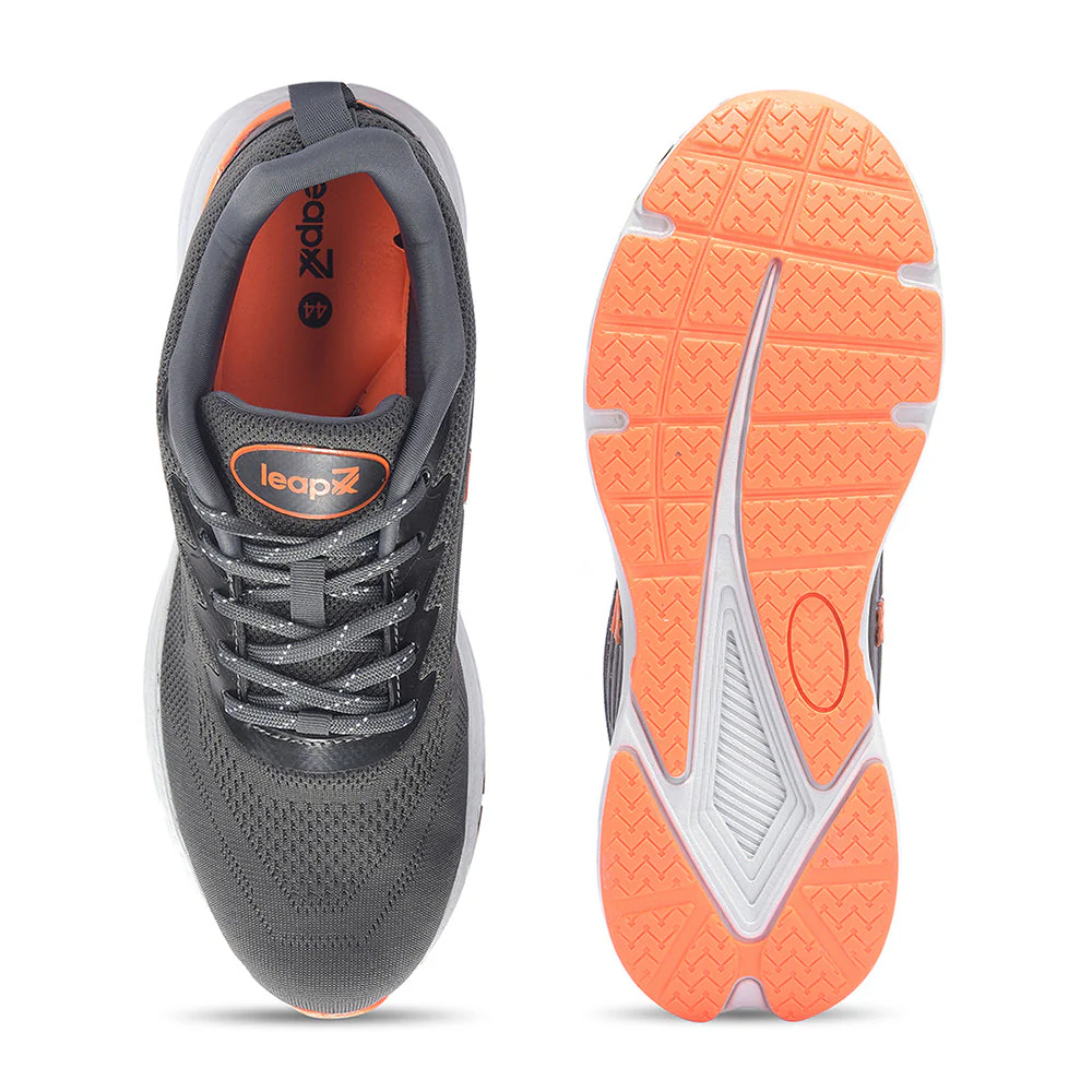 Leap7x By Liberty Men RW-02 D.Grey Sports Lacing Shoes - Image 6