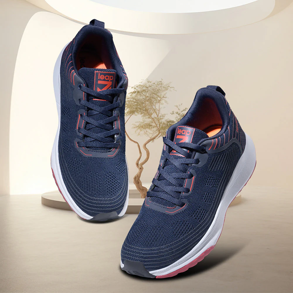 Leap7x By Liberty Men RW-12 N.Blue Sports Lacing Shoes - Image 4