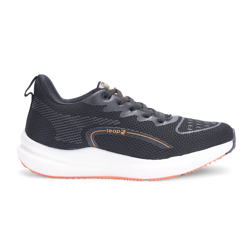 Leap7x By Liberty Men RW-16 Black Sports Lacing Shoes - Image 2