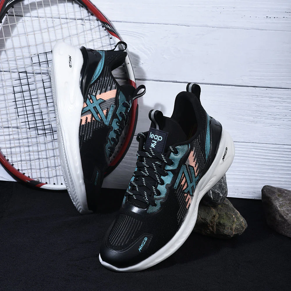 Leap7x By Liberty Men THUNDER-3 Black Sports Lacing Shoes - Image 4