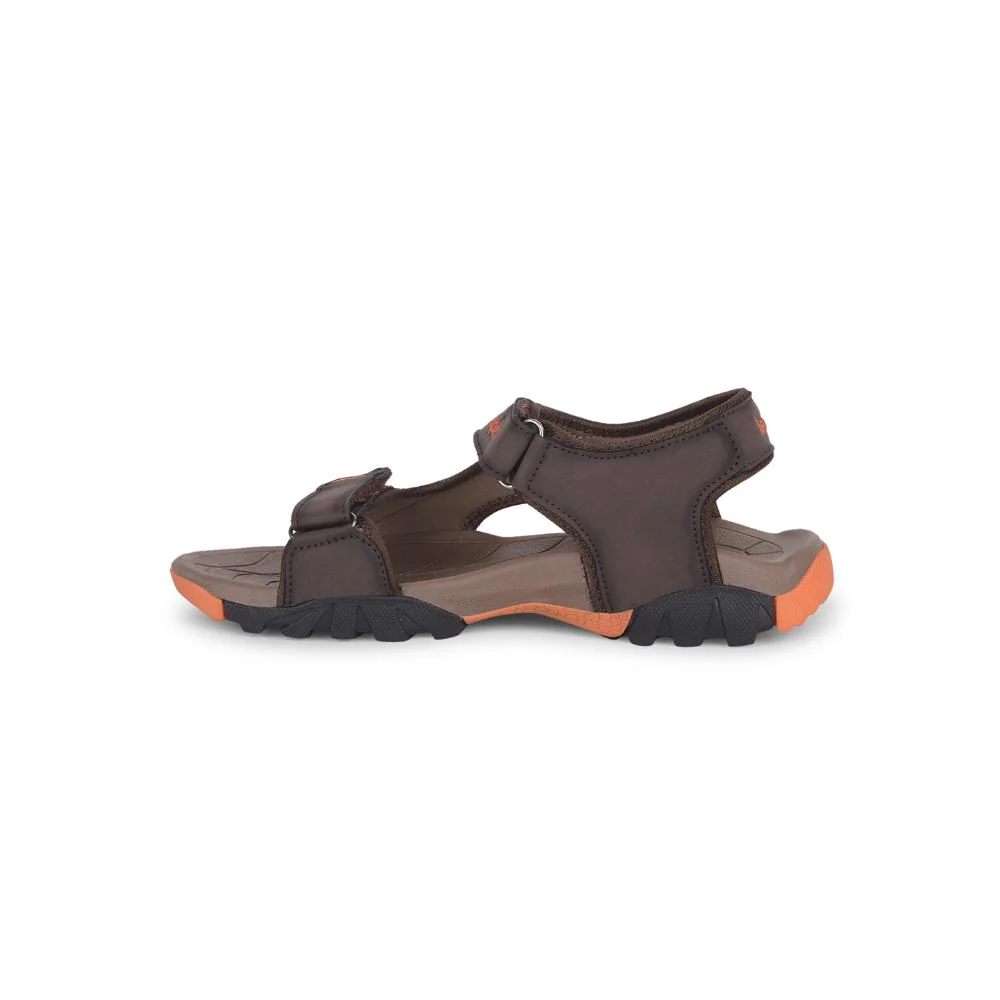 Leap7x By Liberty Mens ALBANIA Brown Sporty Casual Sandal - Image 3
