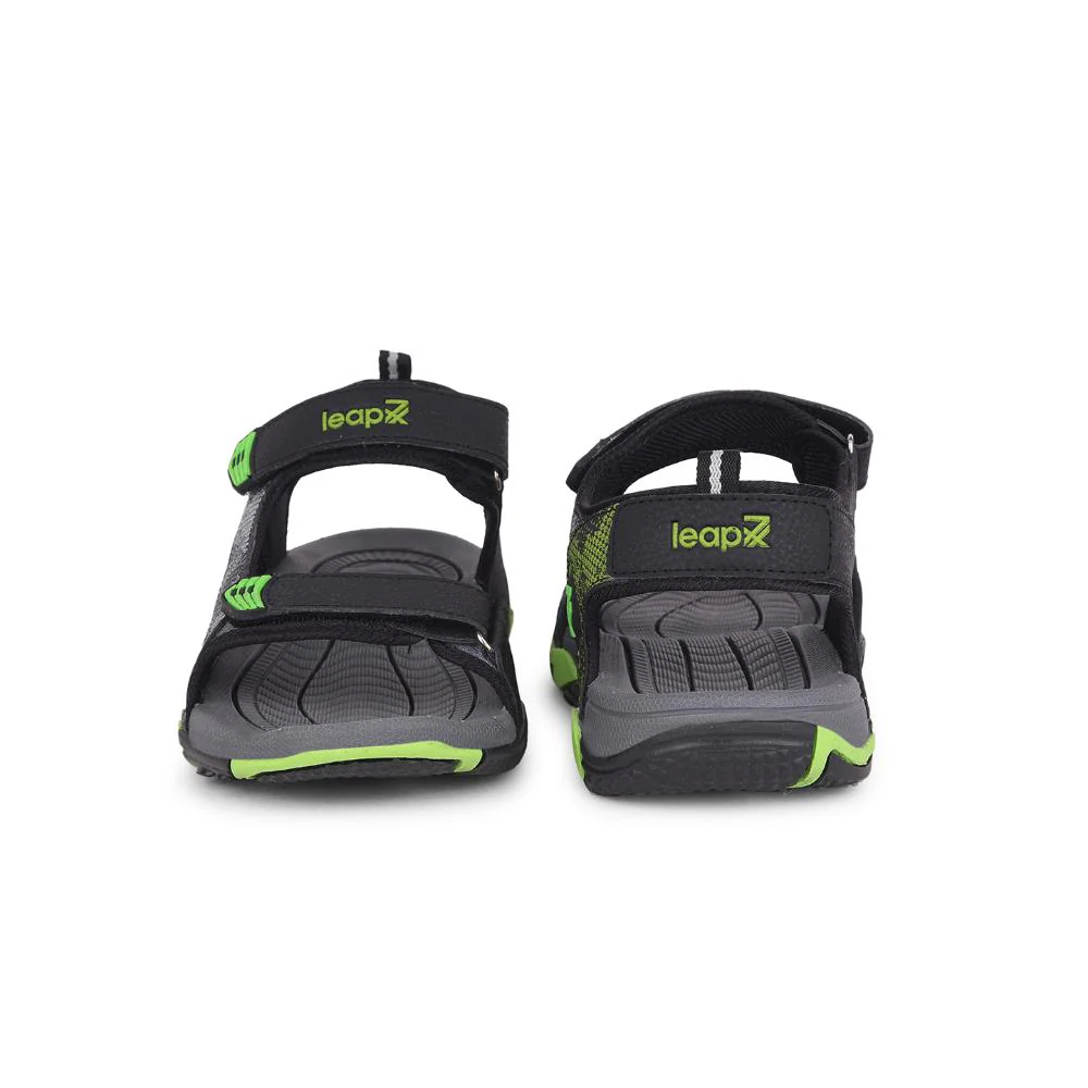 Leap7x By Liberty Mens ANDORRA Black Sporty Casual Sandal - Image 5