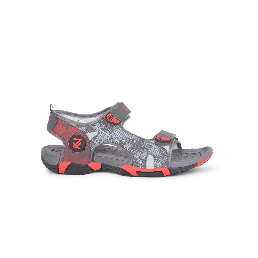 Leap7x By Liberty Mens ANDORRA Grey Sporty Casual Sandal - Image 2