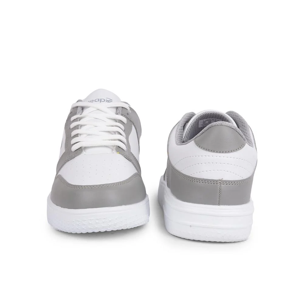 Leap7x Casual Grey Lacing Sneakers For Men DENMARK By Liberty - Image 5