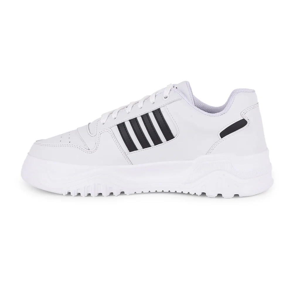 Leap7x Casual White Lacing Sneakers For Men JAXER-1E By Liberty - Image 3