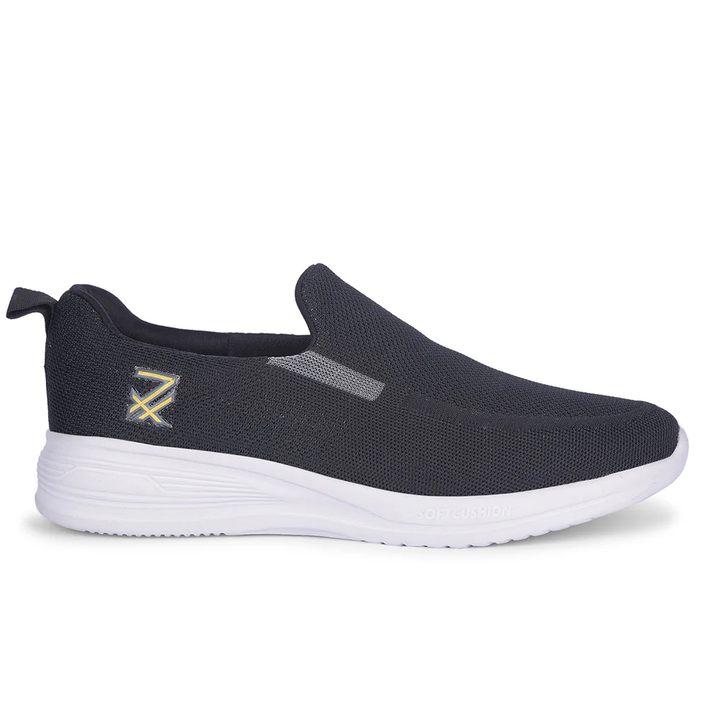 Leap7x By Liberty Mens NEATHER-1E Black Sports Non Lacing Shoes - Image 2