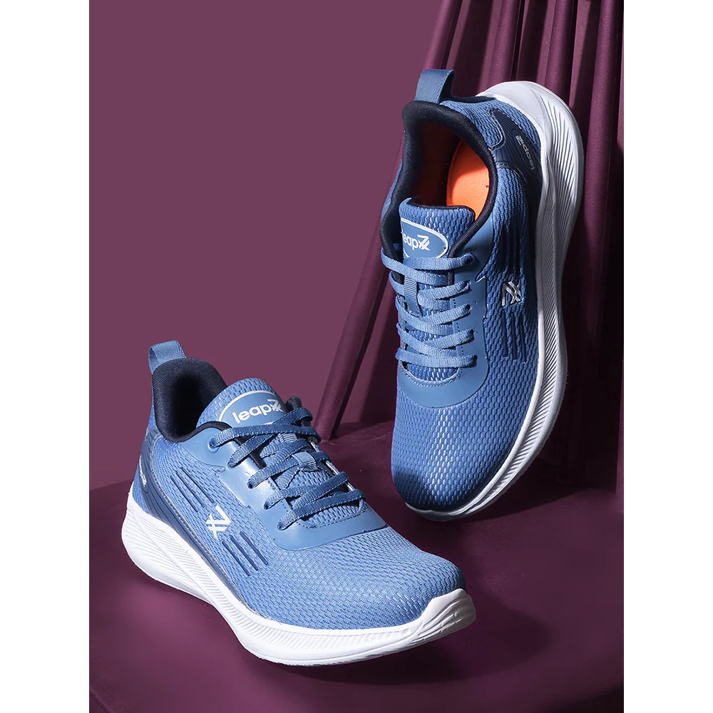 Leap7x RW-04 Sky Blue Sports Walking Shoes Men By Liberty - Image 3