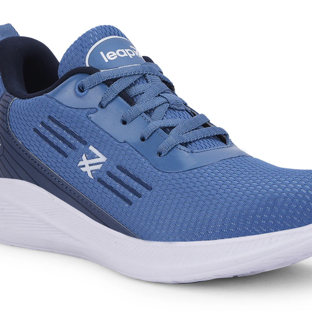 Leap7x RW-04 Sky Blue Sports Walking Shoes Men By Liberty - Image 4