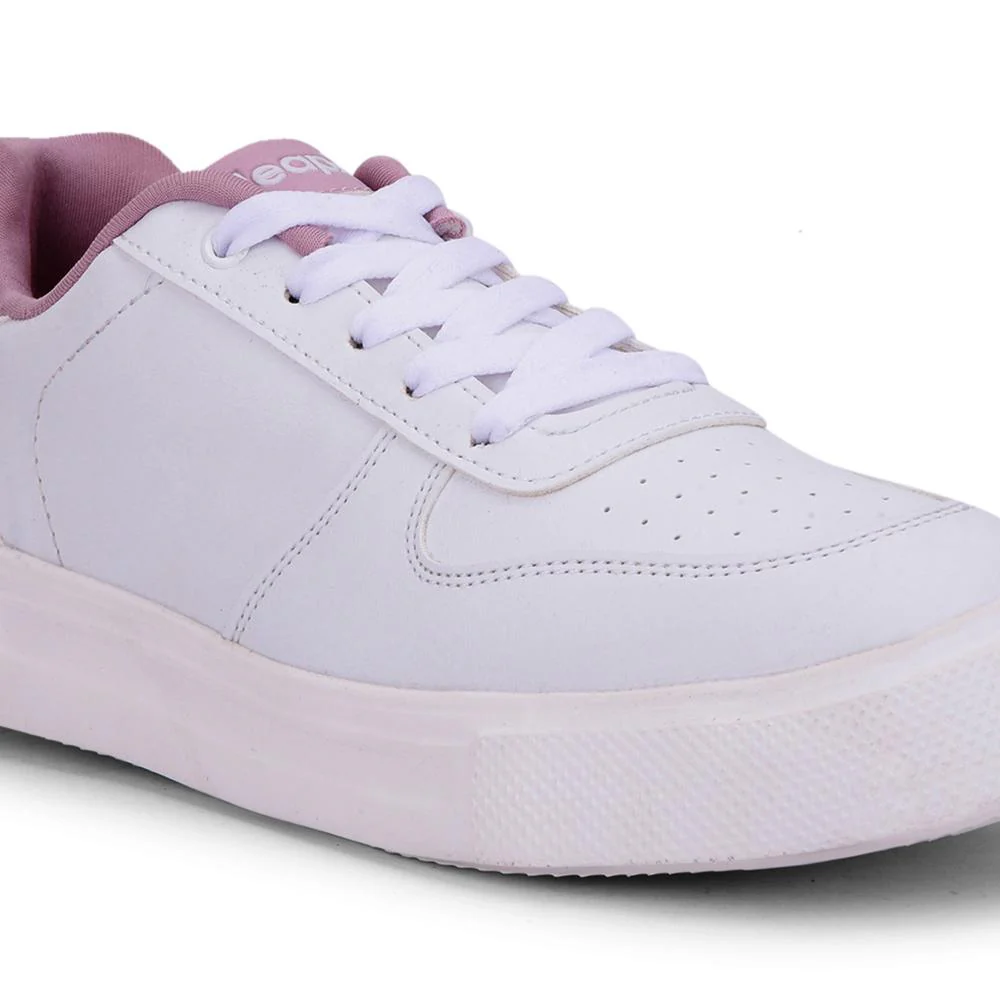 Leap7x Lacing White Casual Sneakers For Women FEMINA-01 By Liberty - Image 6
