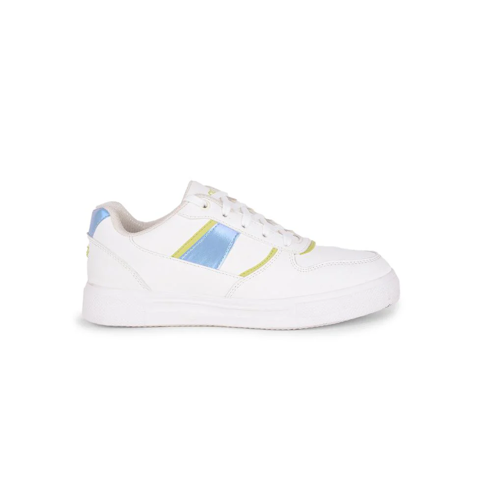 Leap7x Lacing White Casual Sneakers For Women FEMINA-2 By Liberty - Image 2