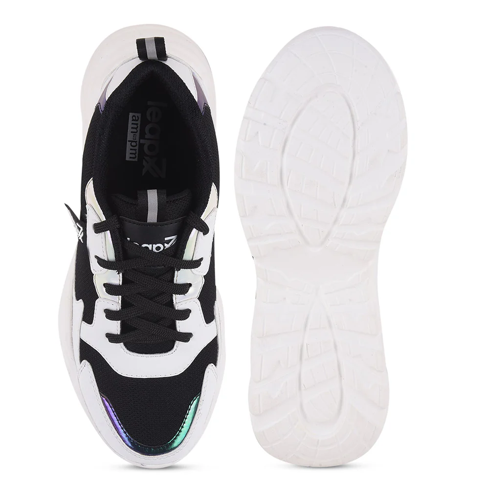 Leap7x Casual Black Lacing Shoes For Women JIMNY-1E By Liberty - Image 6