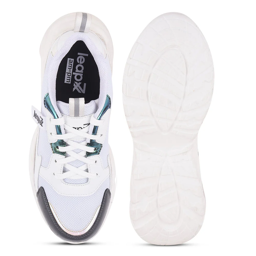 Leap7x Casual White Lacing Shoes For Women JIMNY-1E By Liberty - Image 6