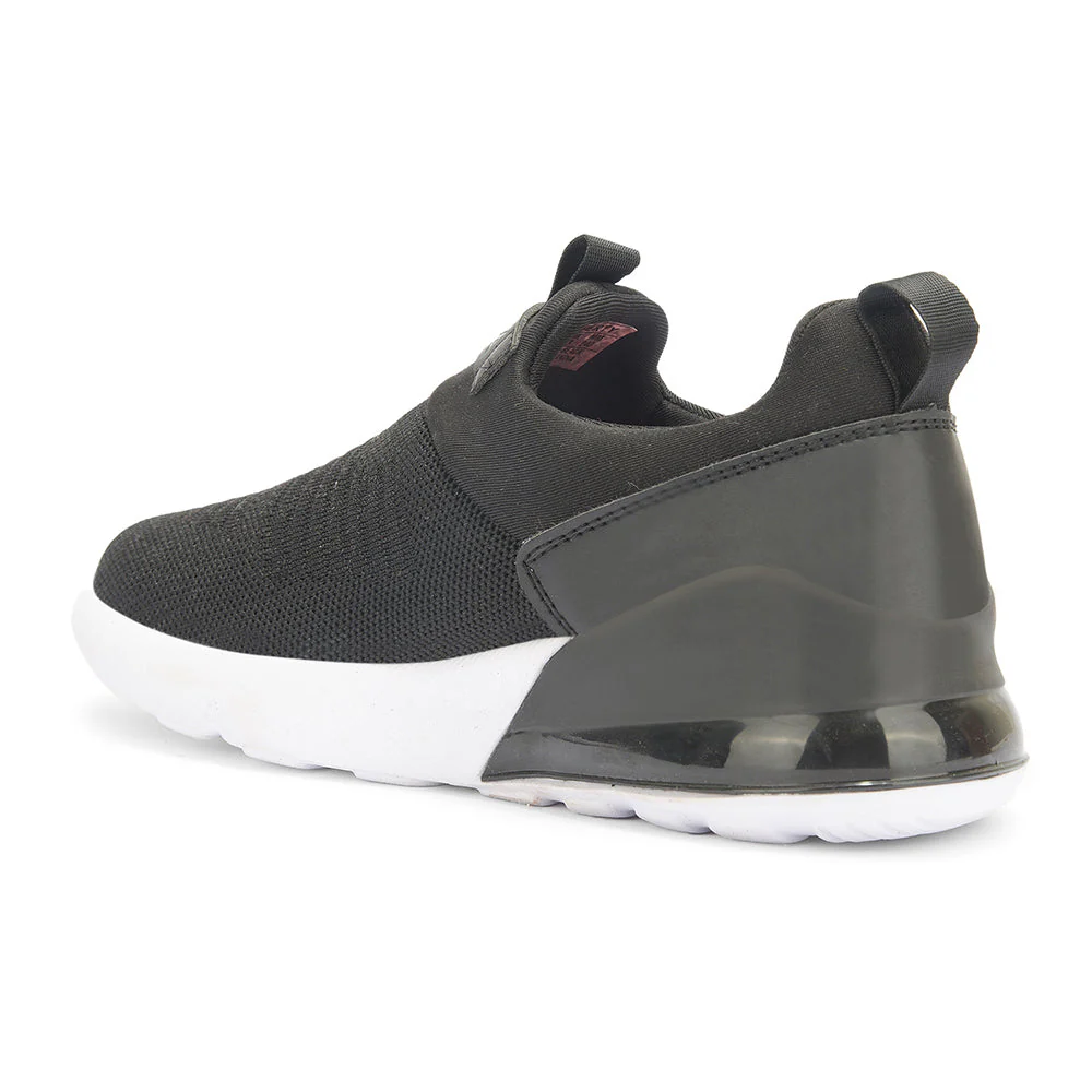 Leap7x Non Lacing Black Casual Slip on Shoes For Women TRISK-01 By Liberty - Image 3
