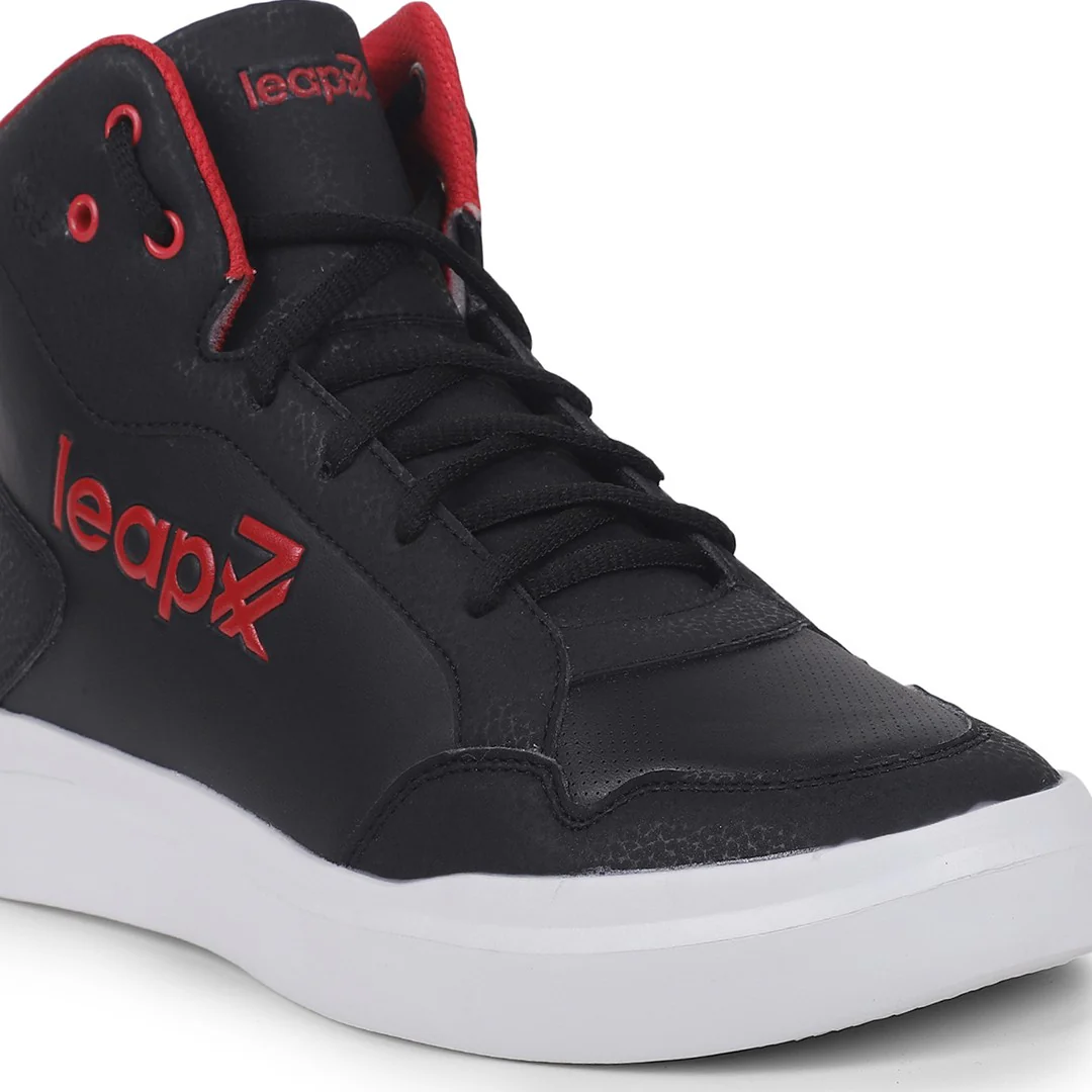 Leap7x Casual Black Lacing Sneakers VENOUR-1E By Liberty - Image 4