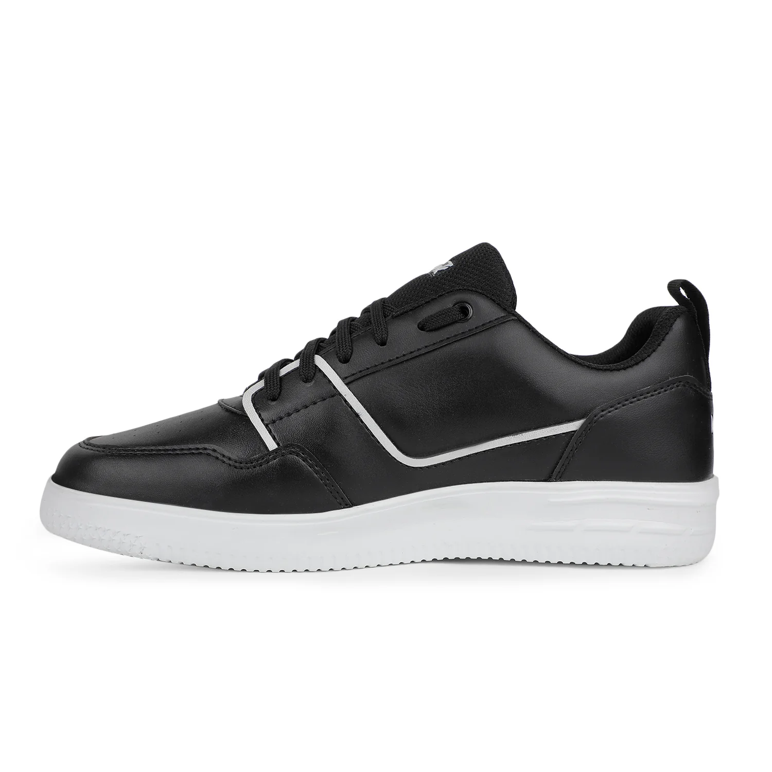 Leap7x Casual Black Sneakers For Mens SNOOKIS-2E By Liberty - Image 3