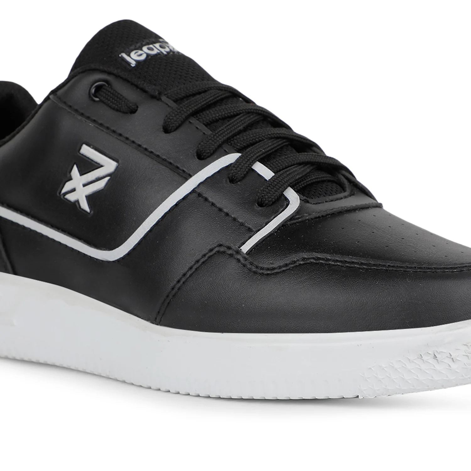 Leap7x Casual Black Sneakers For Mens SNOOKIS-2E By Liberty - Image 4
