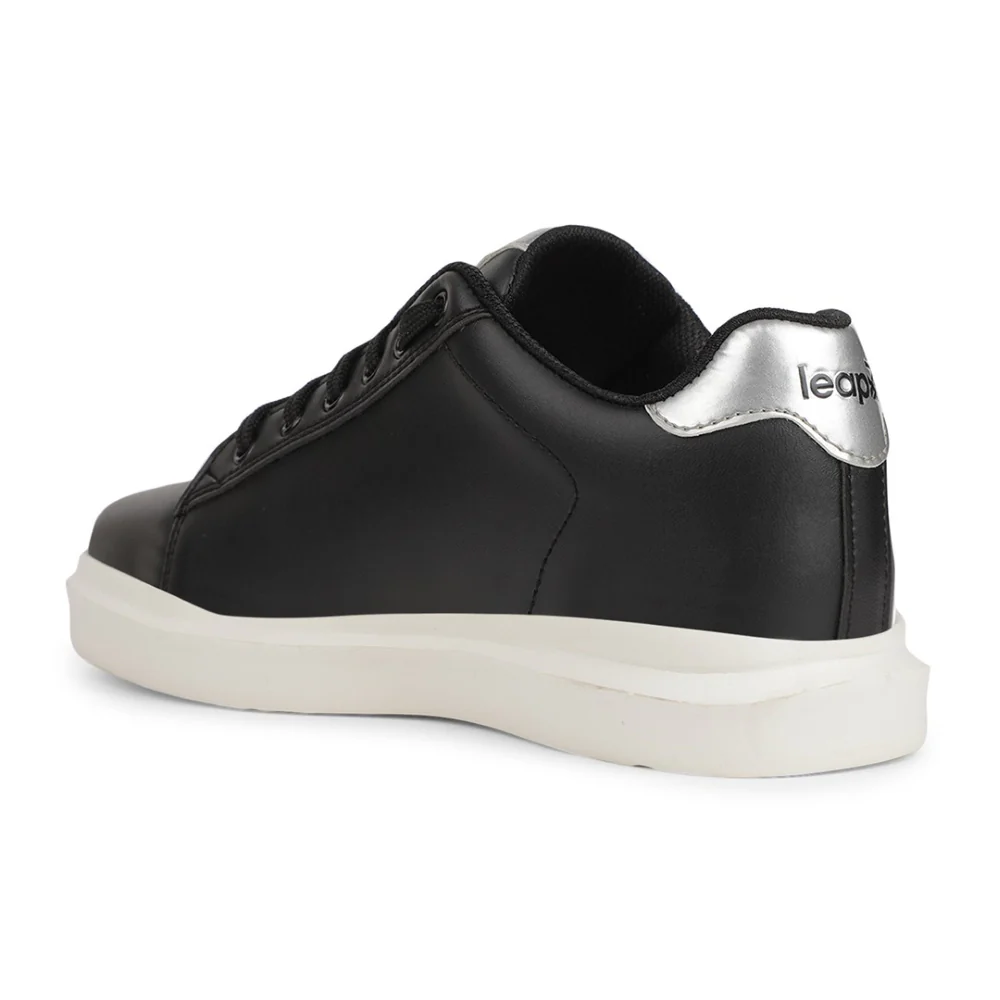 Leap7x Casual Black Sneakers For Women FEMINA-4E By Liberty - Image 6