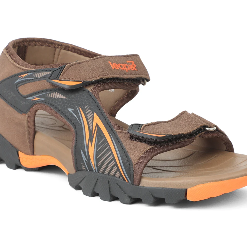 Leap7x Casual Brown Sandal For Men BLAIR-12E By Liberty - Image 5