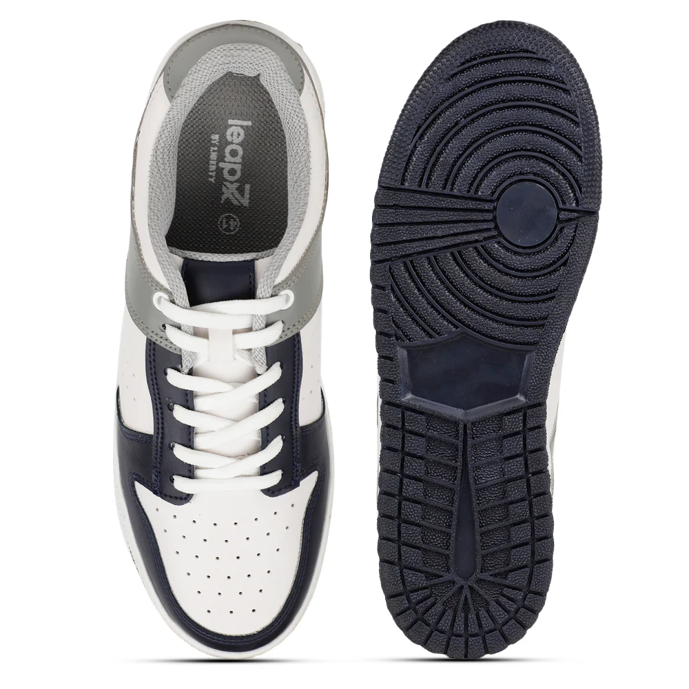 Leap7x Casual Grey Lacing Sneakers For Men SPORTSTAR By Liberty - Image 6