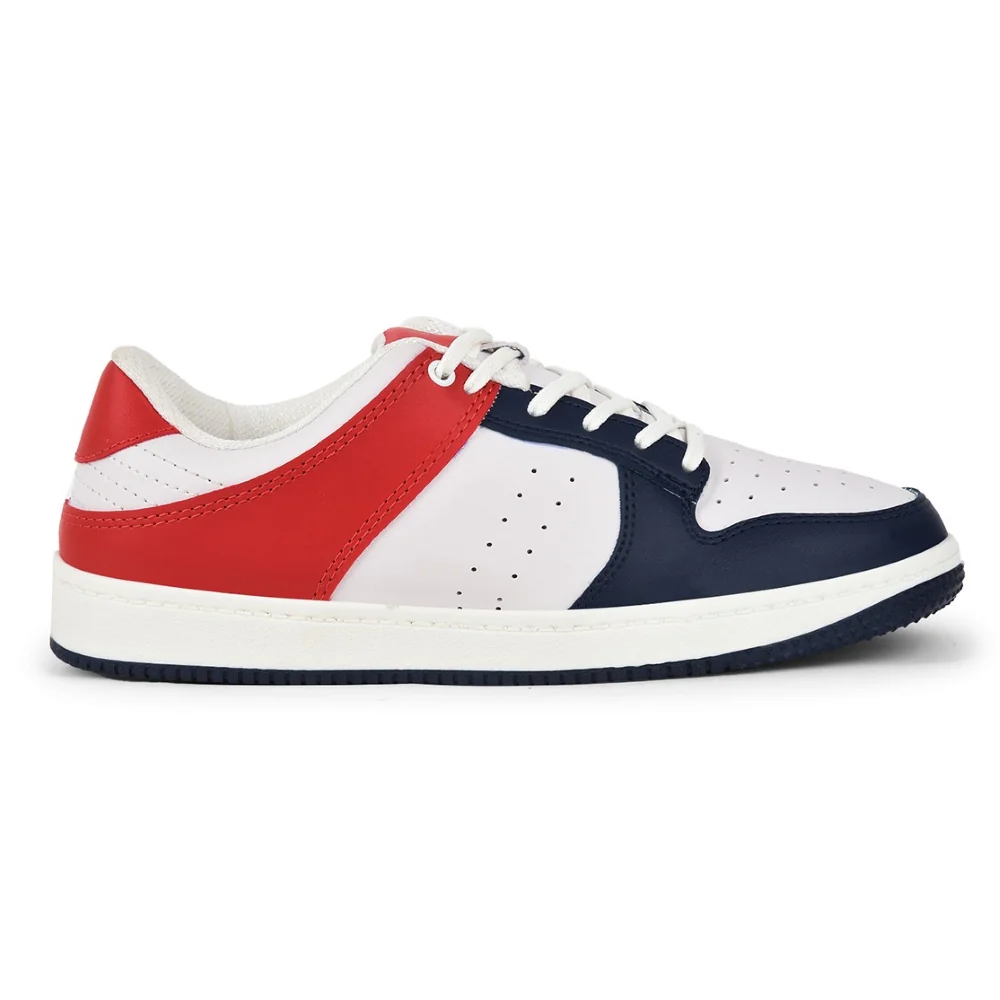 Leap7x Casual Navy Blue Lacing Sneakers For Men SPORTSTAR By Liberty - Image 2