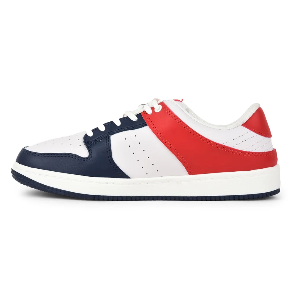Leap7x Casual Navy Blue Lacing Sneakers For Men SPORTSTAR By Liberty - Image 3